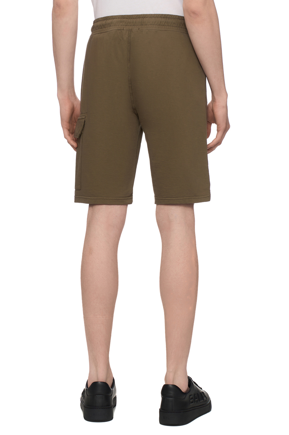 Шорты из хлопка|Основной цвет:Хаки Мужской C.P. Company Шорты из хлопка (цвет ), артикул 18CMSB069A002246G | Фото 5