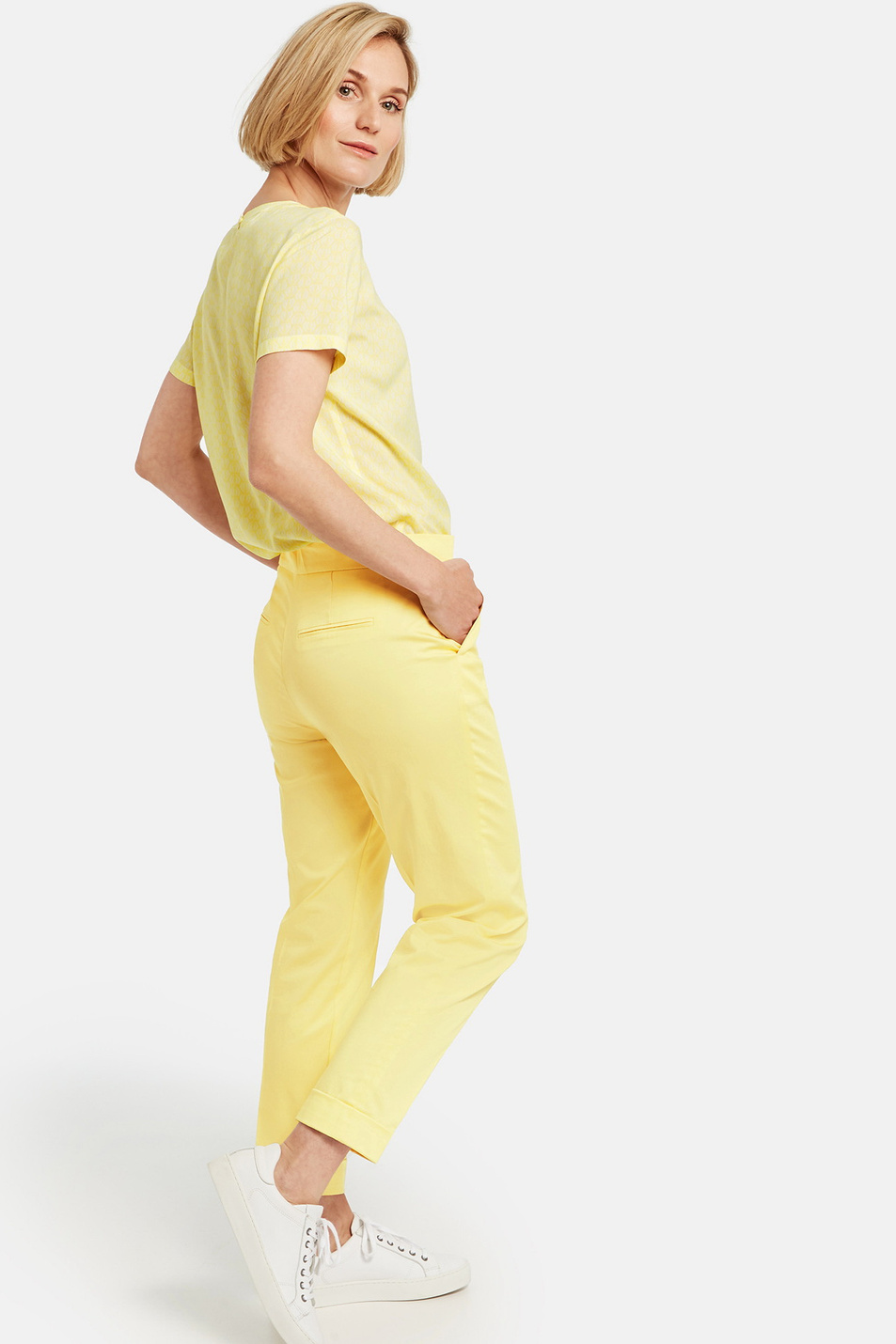 Женский Gerry Weber Брюки из эластичного хлопка (цвет ), артикул 320022-31370 | Фото 5