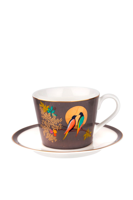 Чашка чайная с блюдцем|Основной цвет:Серый|Артикул:SMCDY78924-XG | Фото 1