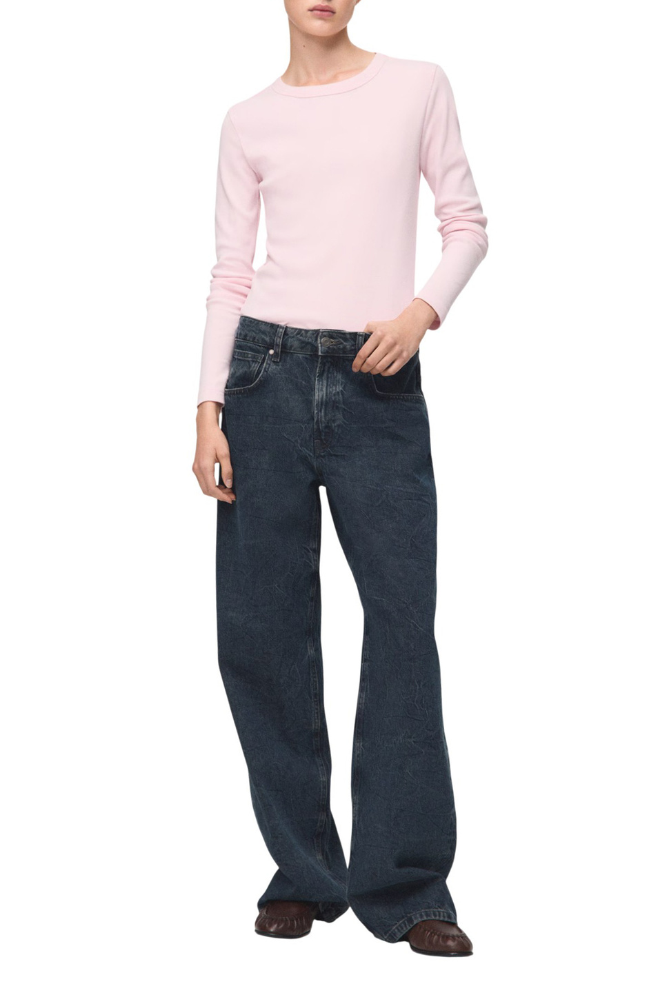 Женский Mango Лонгслив ENI из натурального хлопка (цвет ), артикул 27001352 | Фото 2