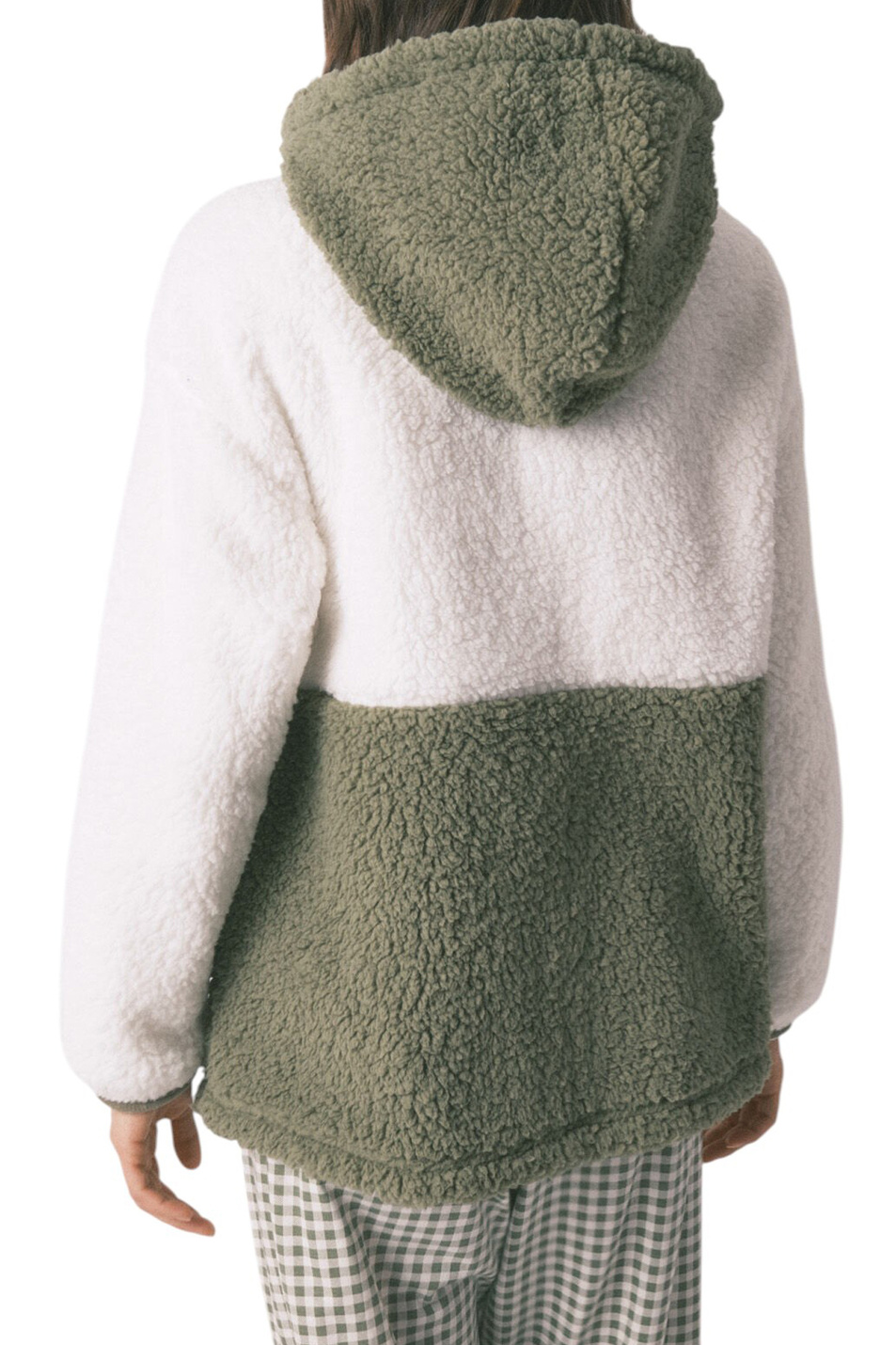 Толстовка на молнии|Основной цвет:Хаки Женский Women'secret Толстовка на молнии (цвет ), артикул 4412195 | Фото 4