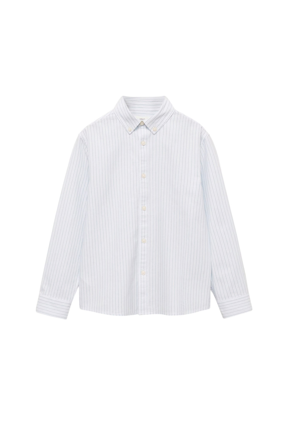 Мальчикам Mango Kids Рубашка OXFORD3 в полоску (цвет ), артикул 87032535 | Фото 1