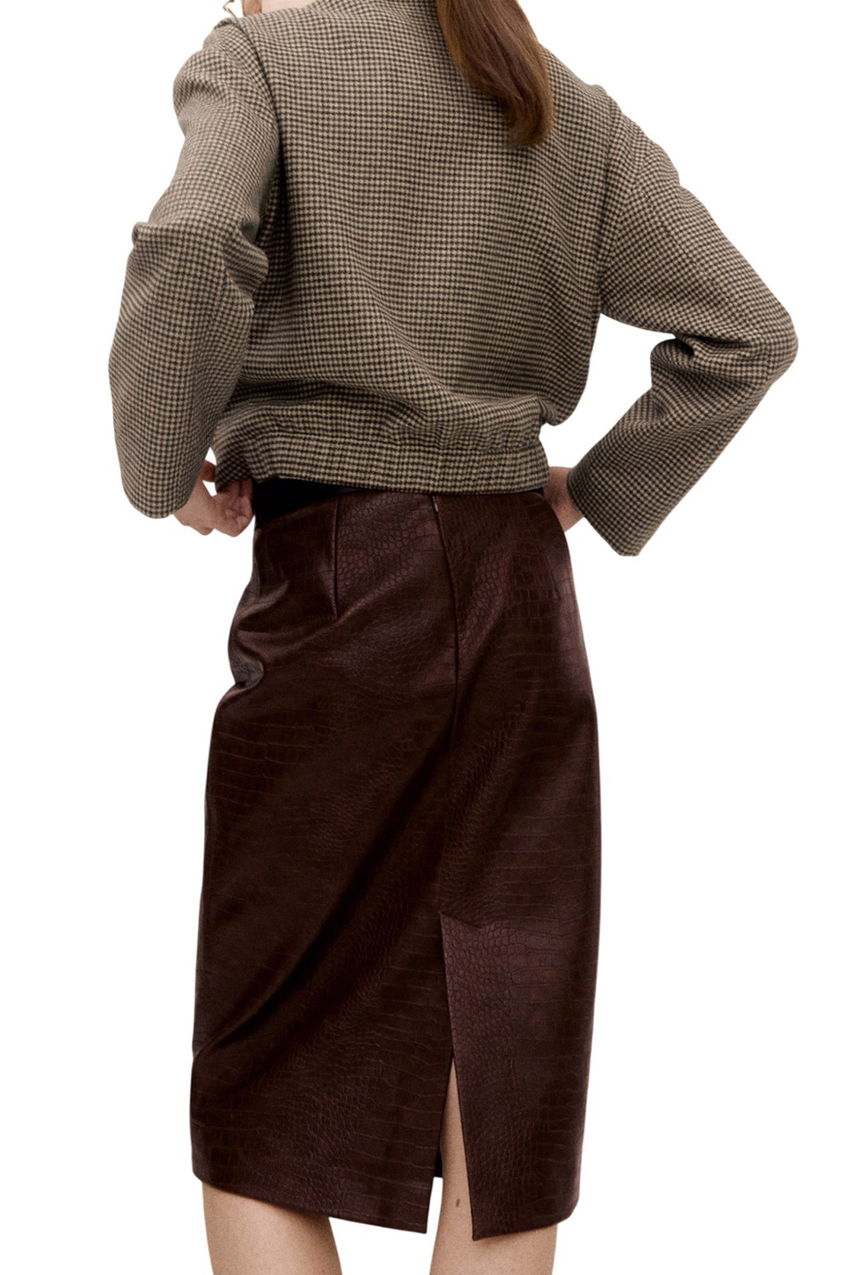 Женский Mango Юбка DUNDEE из искусственной кожи (цвет ), артикул 27071296 | Фото 4