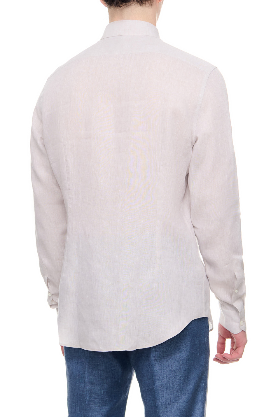 Мужской Corneliani Рубашка из чистого льна (цвет ), артикул 91P029-3111092 | Фото 4