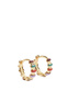 Parfois Маленькие серьги-кольца с цветными вставками ( цвет), артикул 191121 | Фото 1