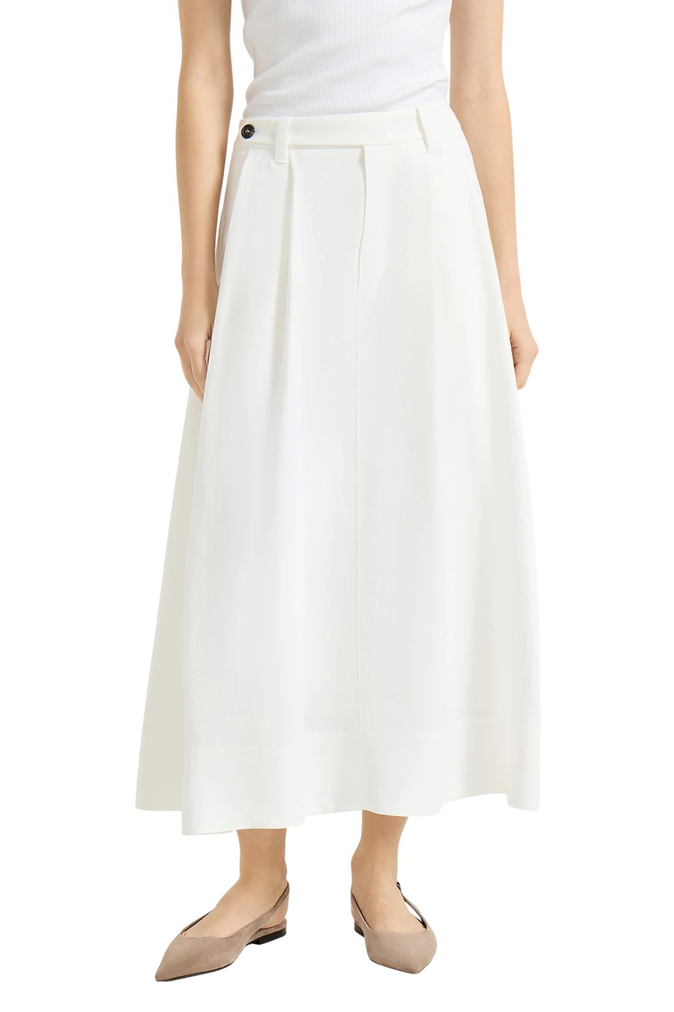 Женский Brunello Cucinelli Юбка из вискозы и льна (цвет ), артикул MH126G3951 | Фото 3