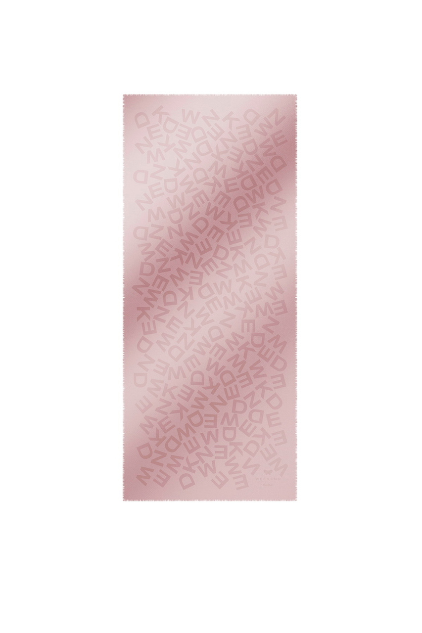 Шарф VALREAS из натурального хлопка|Основной цвет:Розовый|Артикул:2415541064 | Фото 1