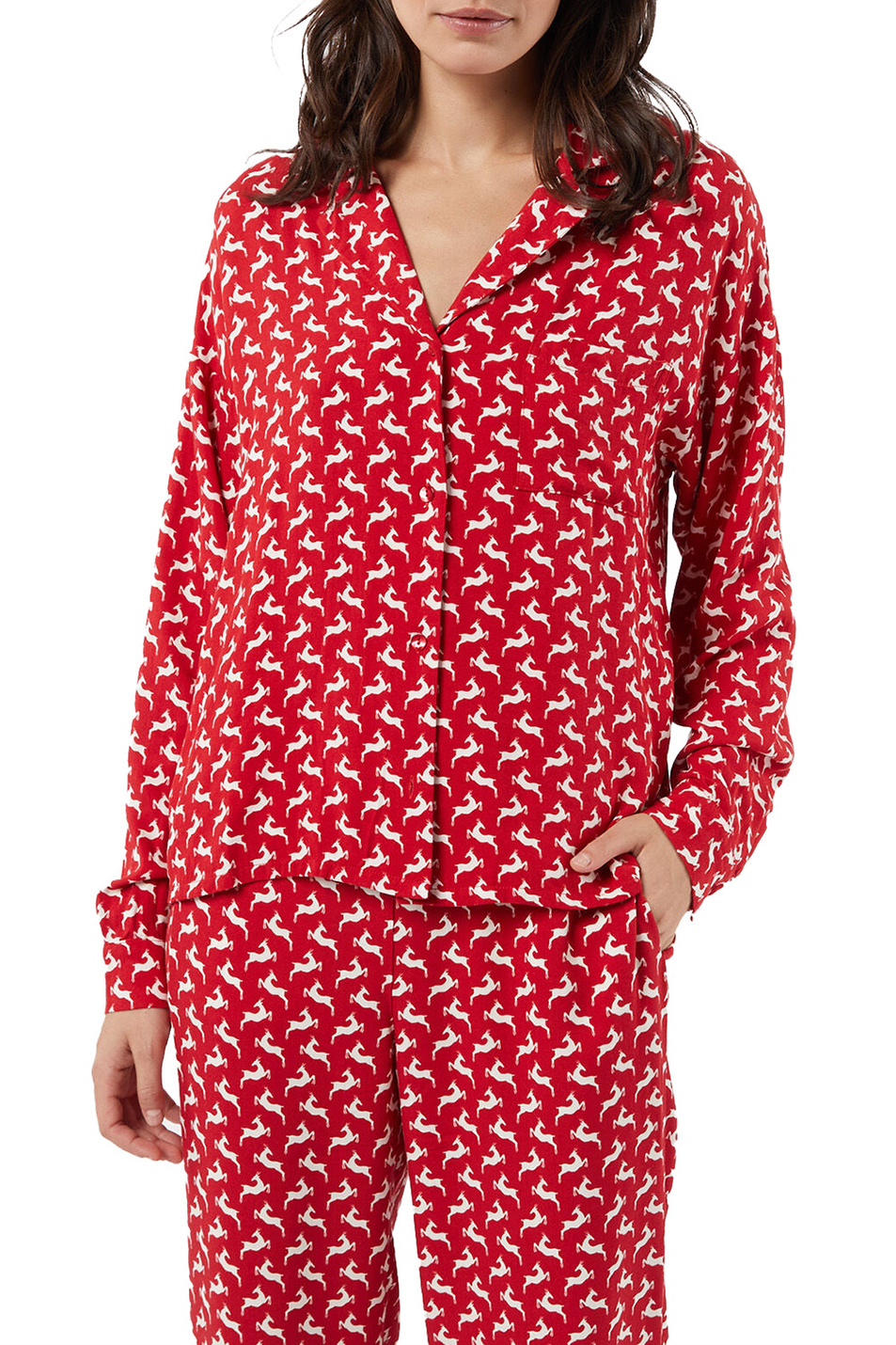 Женский Etam Пижамная рубашка ELWIN с принтом (цвет ), артикул 6537115 | Фото 1