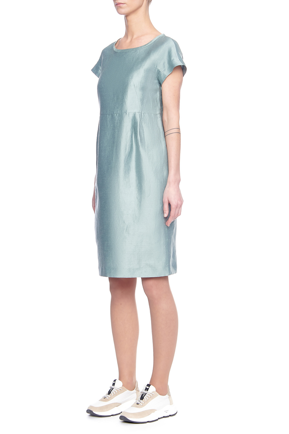 Weekend Max Mara Платье PRUGNA из чистого льна и шелка (цвет ), артикул 52211311 | Фото 3