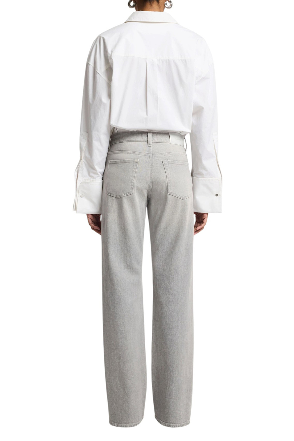 Джинсы из эластичного хлопка|Основной цвет:Серый Женский 7 for all Mankind Джинсы из эластичного хлопка (цвет ), артикул 7UE60C64 | Фото 5