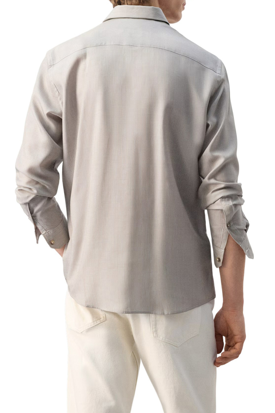 Мужской Mango Man Рубашка DARIO в полоску (цвет ), артикул 27044425 | Фото 4