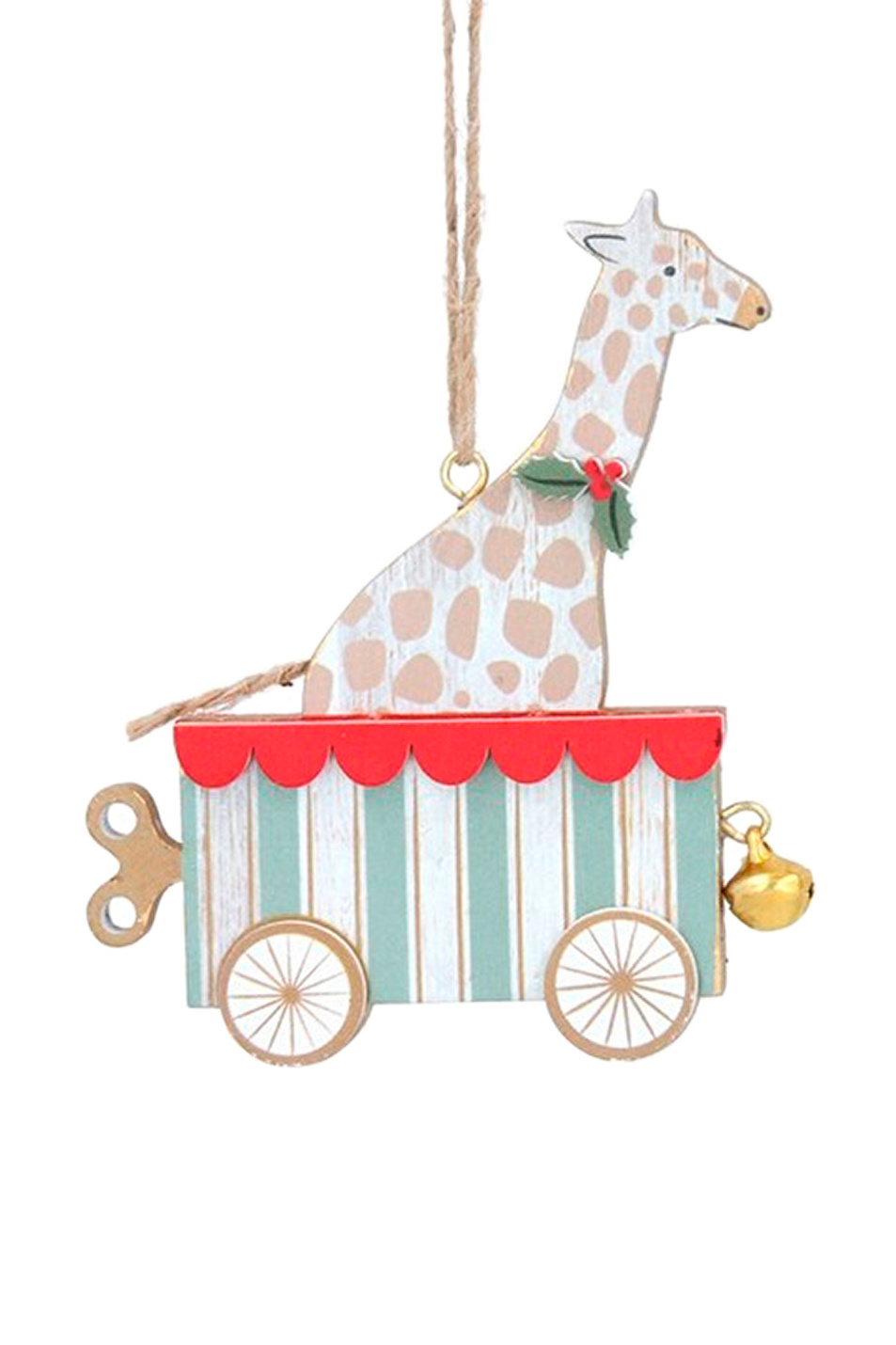 Не имеет пола Gisela Graham Елочная игрушка "Жираф в тележке", 10 см (цвет ), артикул 14641_1 | Фото 1