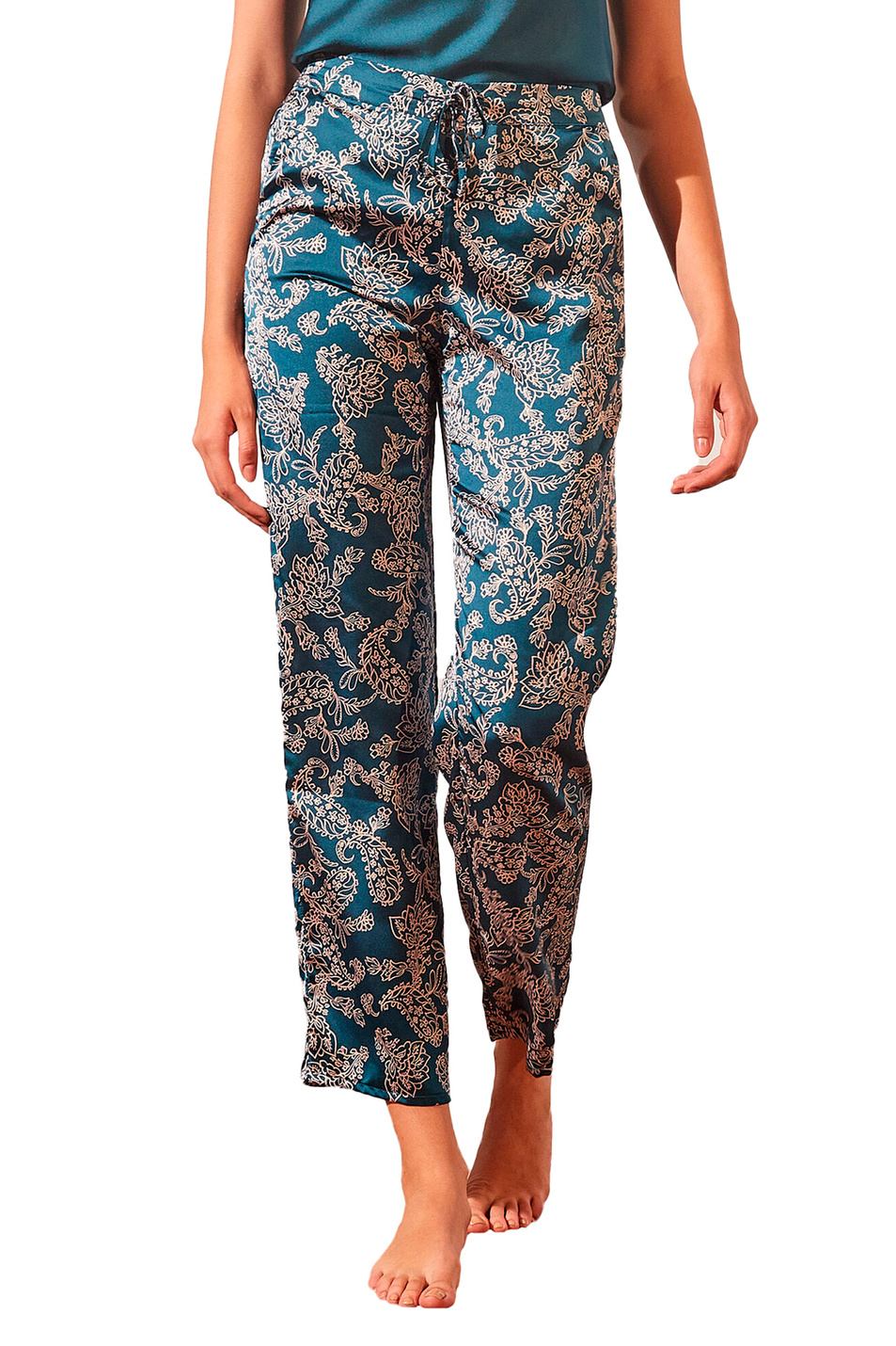 Женский Etam Атласные брюки  BAHO с принтом (цвет ), артикул 6528035 | Фото 1