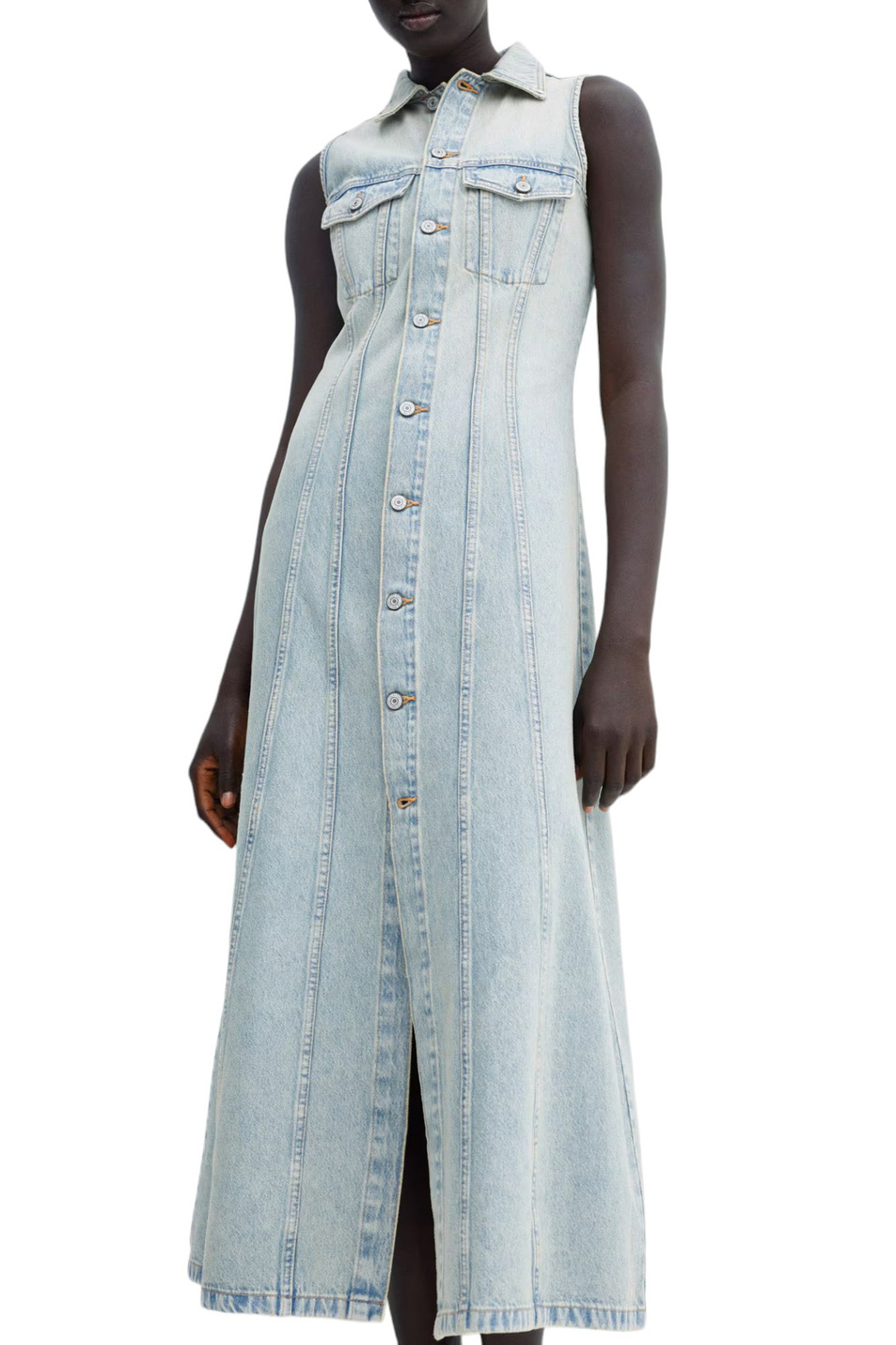 Женский Mango Платье KAROL джинсовое (цвет ), артикул 67055734 | Фото 3