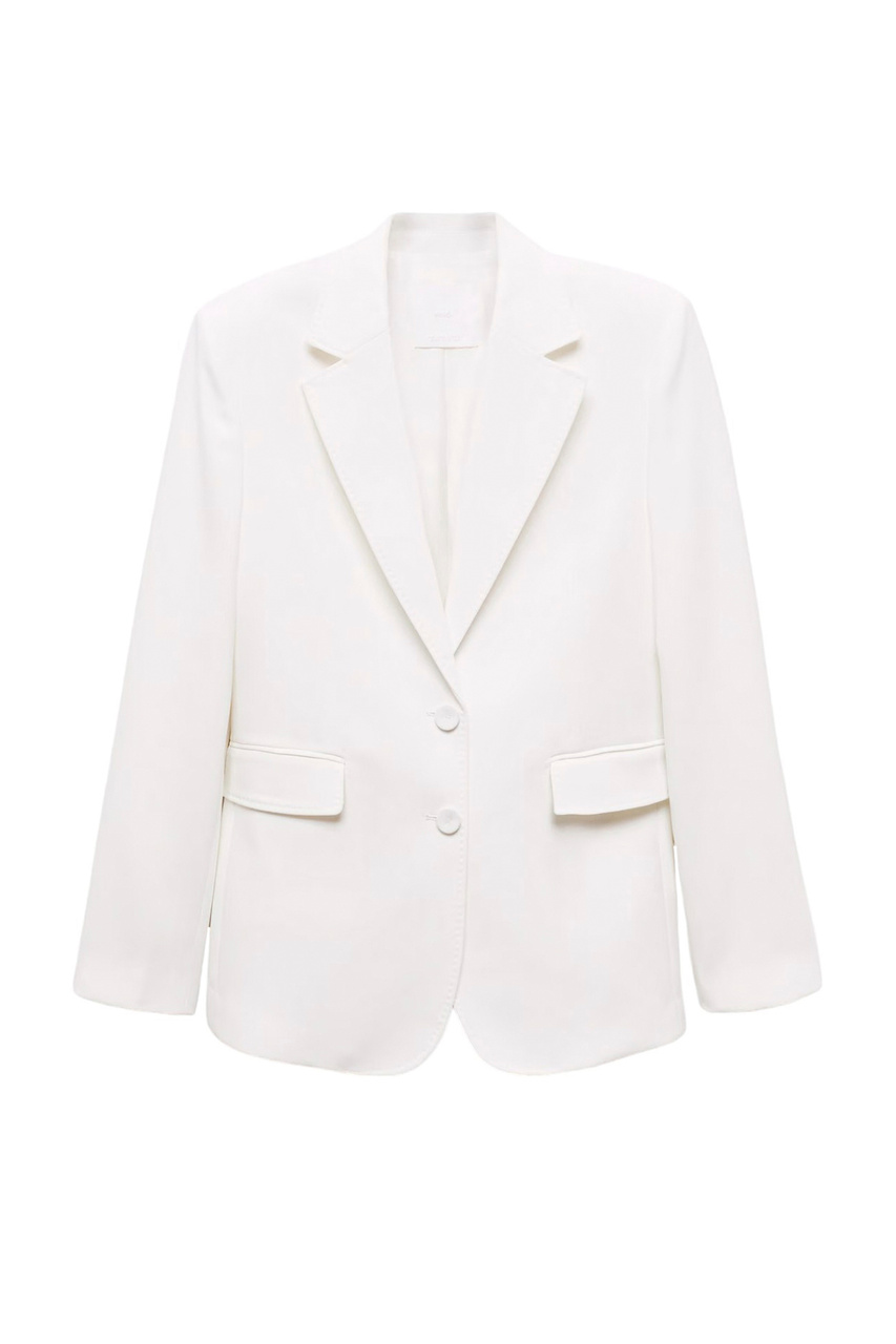 Пиджак IGUANA прямого кроя|Основной цвет:Белый|Артикул:67941009 | Фото 1