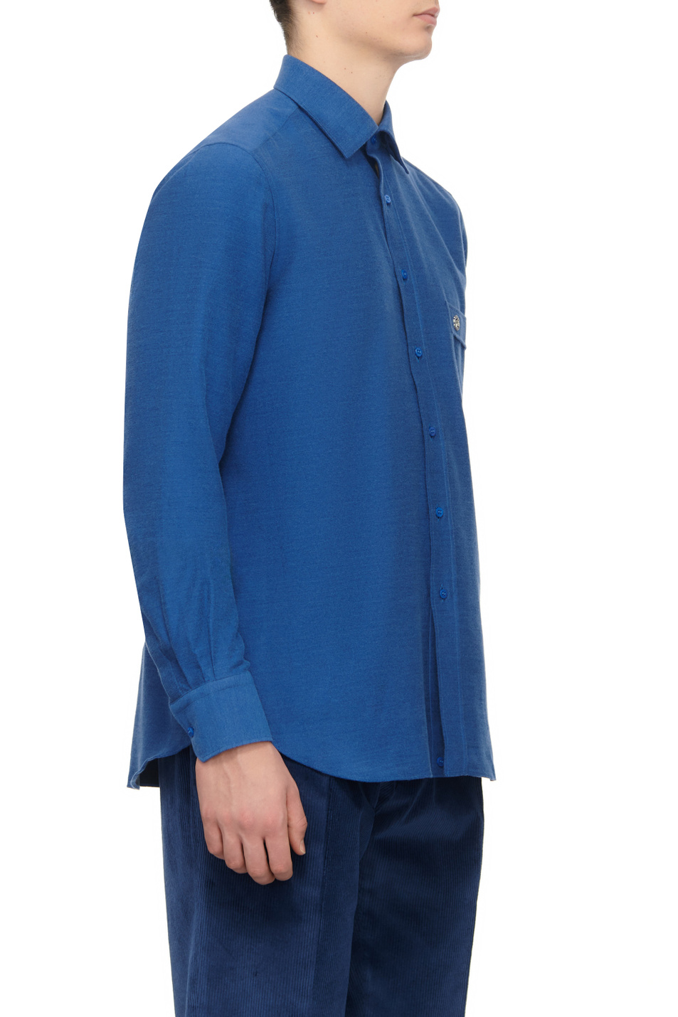 Мужской Stefano Ricci Рубашка из хлопка и шелка (цвет ), артикул MC007039-R2654 | Фото 3
