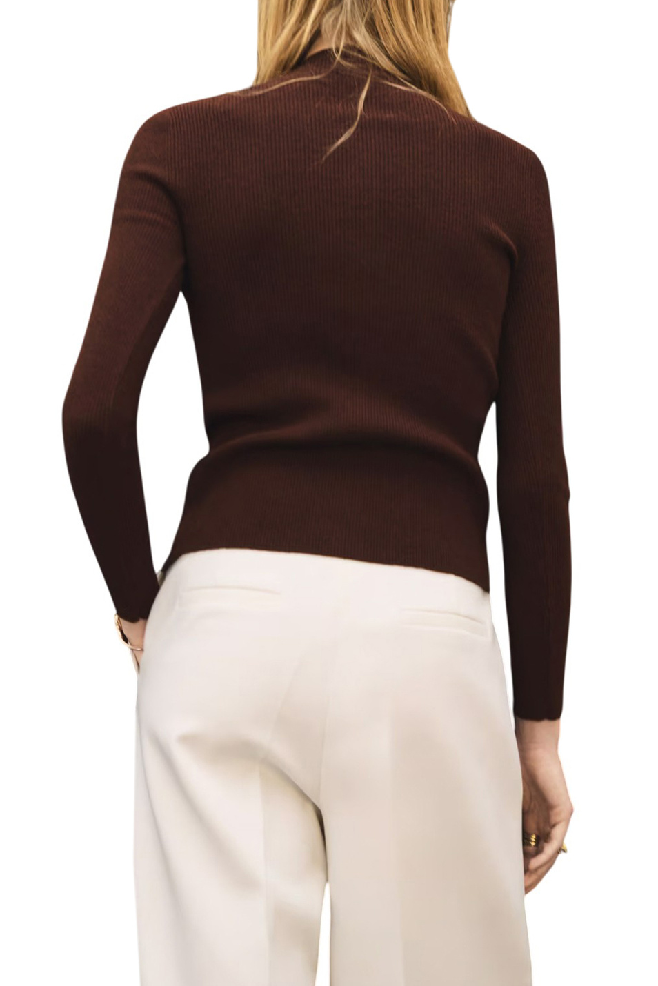 Женский Mango Кардиган TWENTIES в рубчик (цвет ), артикул 17055804 | Фото 4