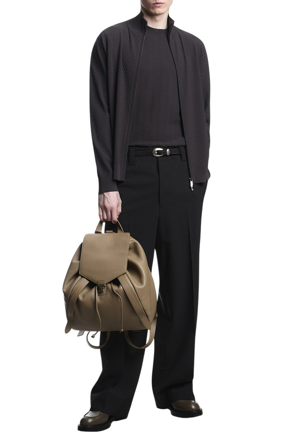 Мужской Emporio Armani Кардиган с логотипом (цвет ), артикул EM004670-AF23759 | Фото 3