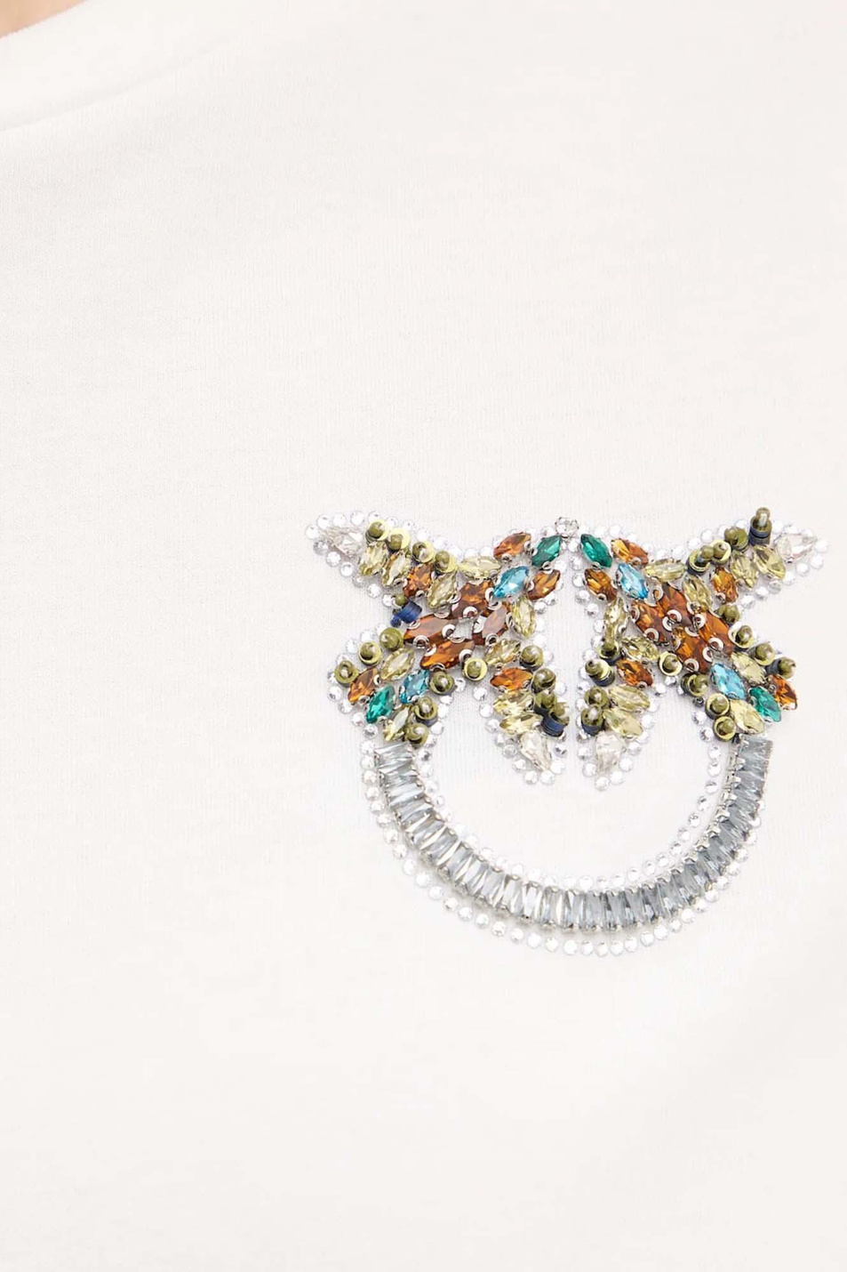 Женский Pinko Футболка из хлопка с принтом (цвет ), артикул 105526A33F | Фото 5