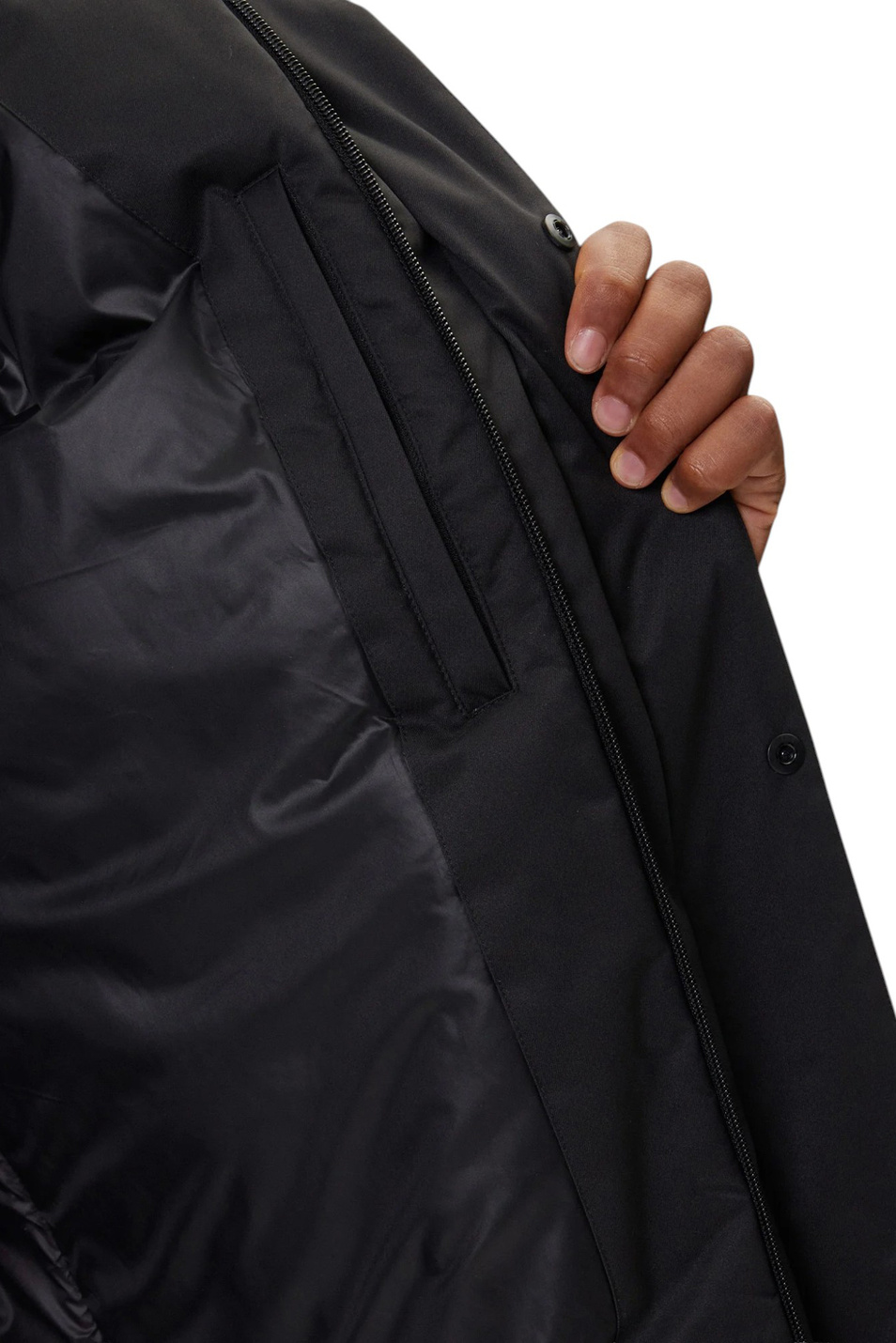 Мужской EA7 Полупальто однотонное (цвет ), артикул 7M000690-AF15952 | Фото 6