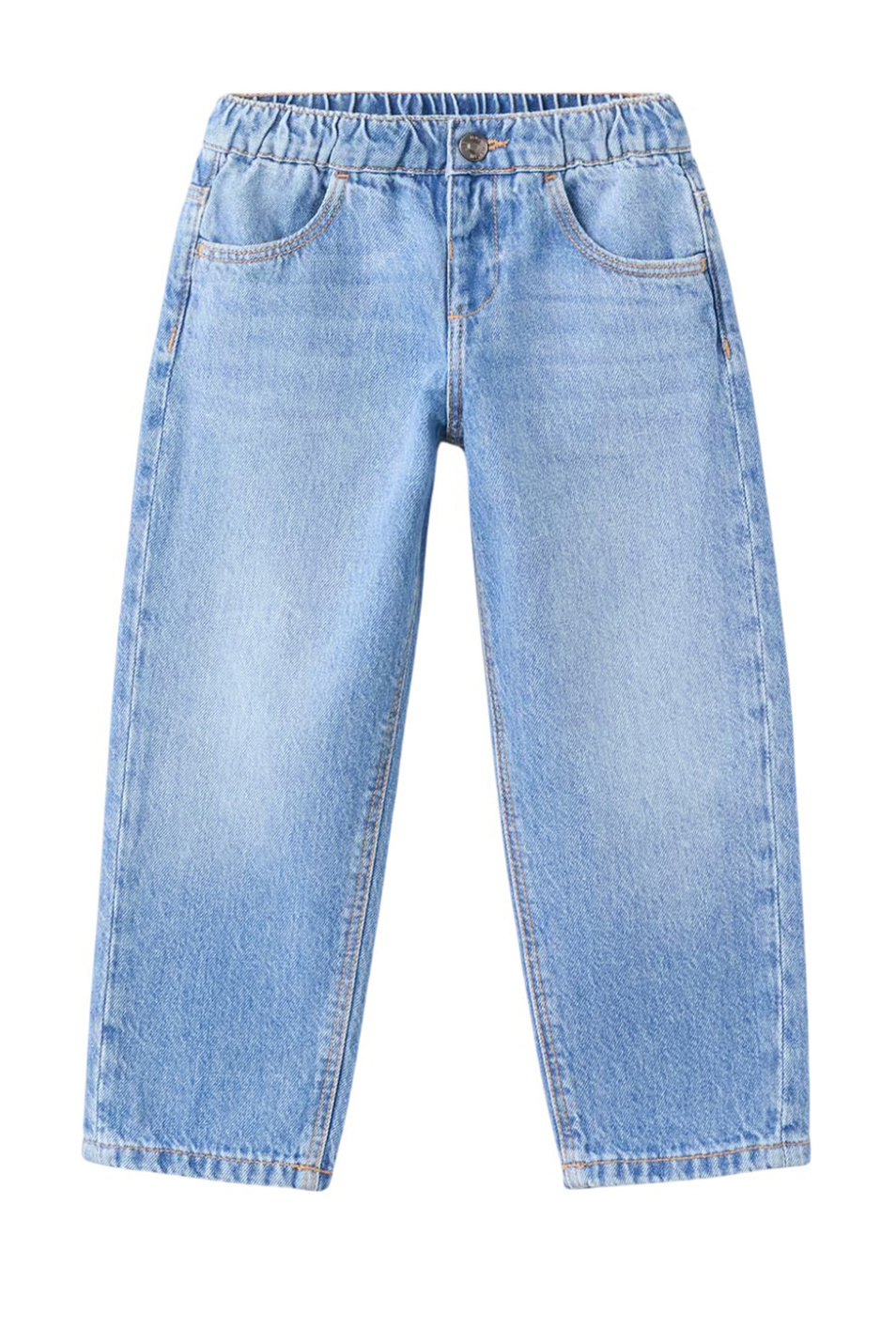 Мальчикам Mango Kids Джинсы THIAGO из хлопка (цвет ), артикул 27022890 | Фото 1