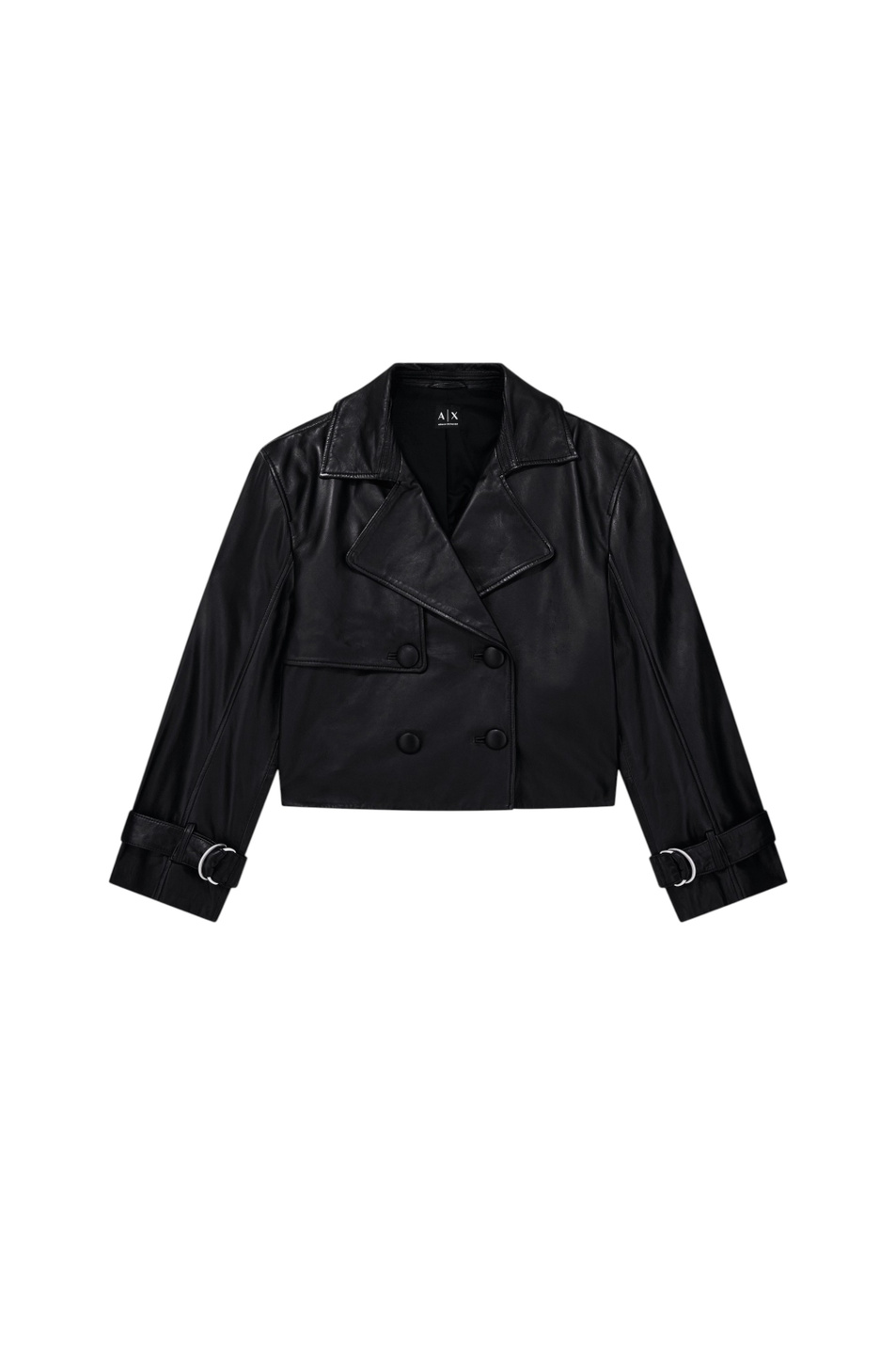 Куртка из натуральной кожи|Основной цвет:Черный Женский Armani Exchange Куртка из натуральной кожи (цвет ), артикул XW002438-AF25764 | Фото 1