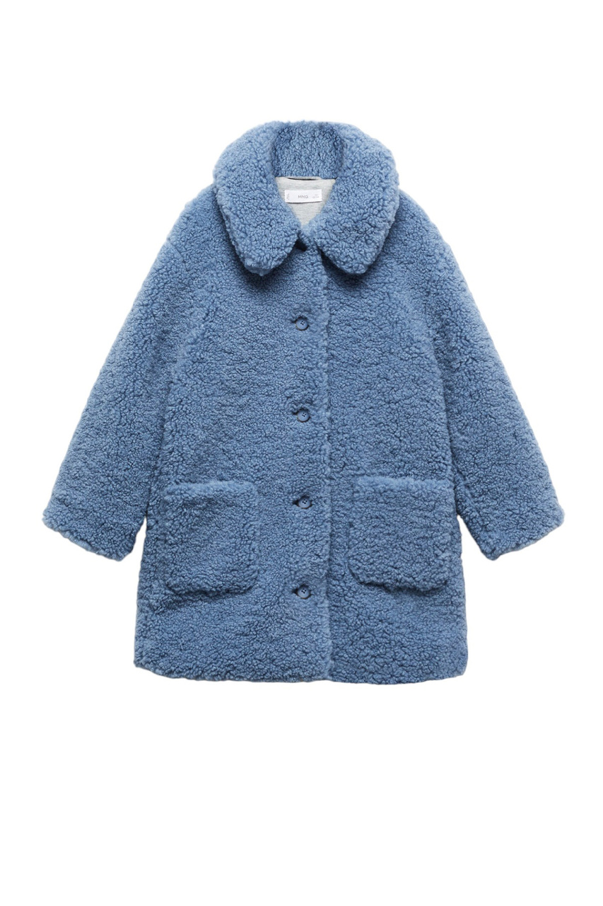 Пальто BLEU из искусственного меха|Основной цвет:Голубой|Артикул:57024012 | Фото 1