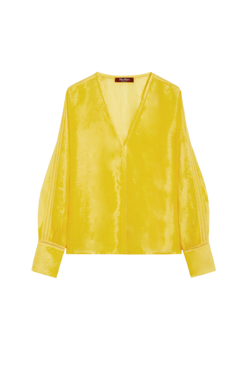 Блузка LECCIO с кружевными вставками|Основной цвет:Желтый|Артикул:2416261022 | Фото 1