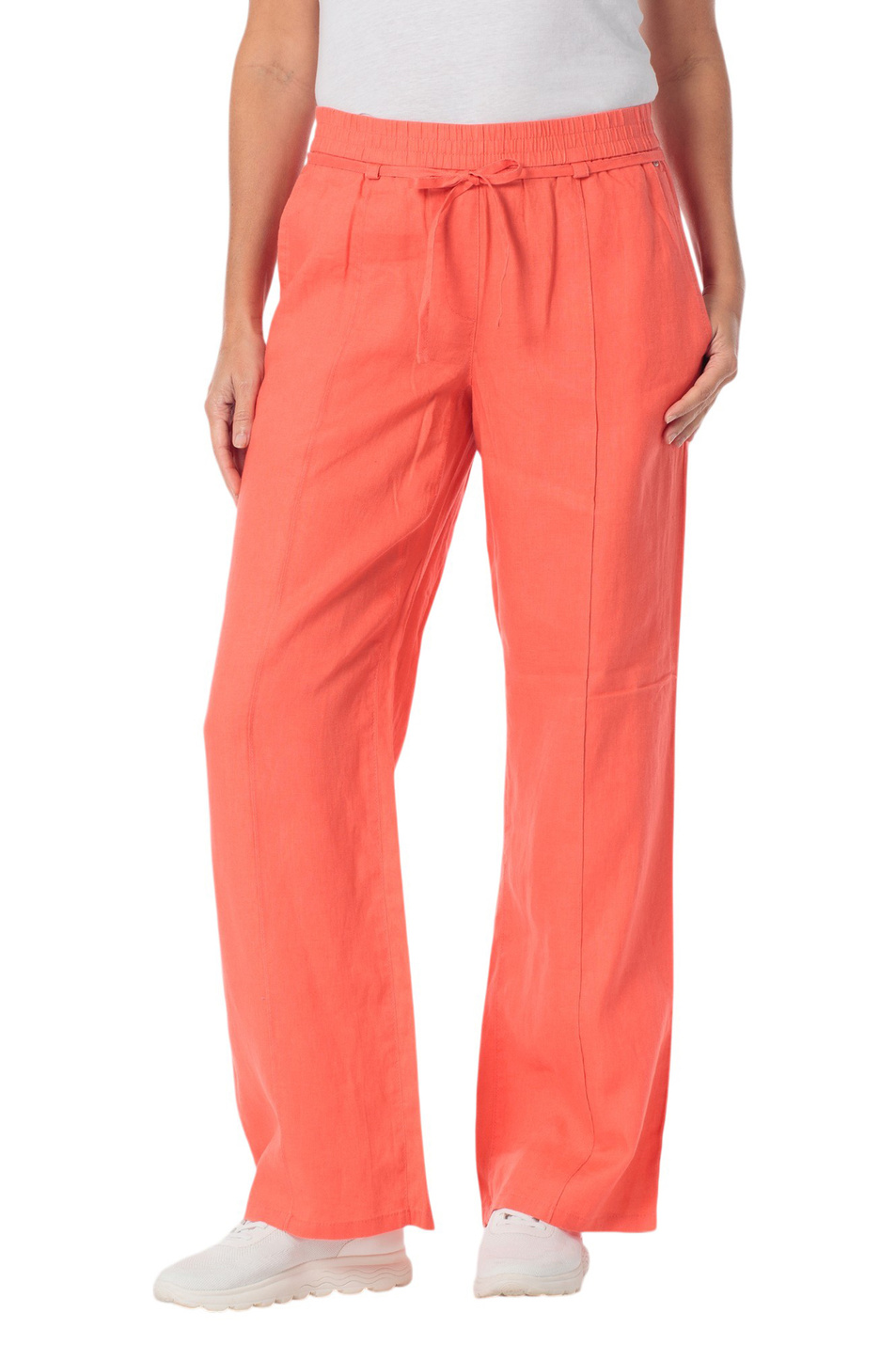 Женский Gerry Weber Брюки однотонные из льна (цвет ), артикул N67067 | Фото 3