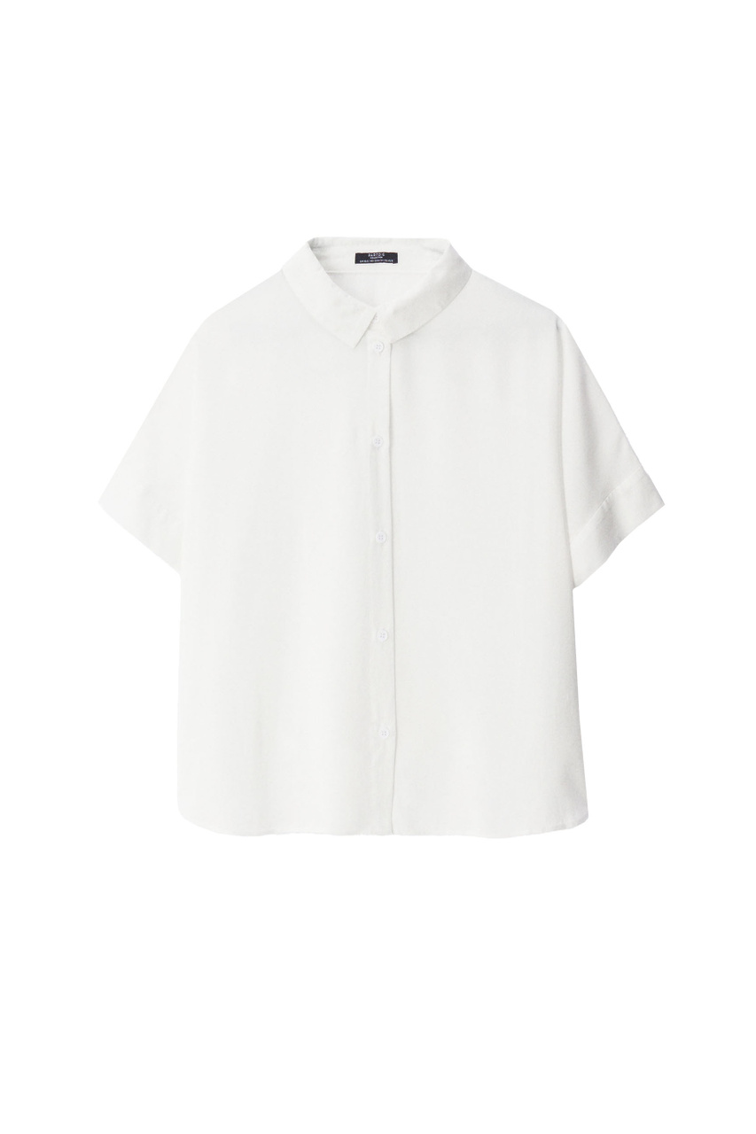 Рубашка с коротким рукавом|Основной цвет:Белый|Артикул:217119 | Фото 1