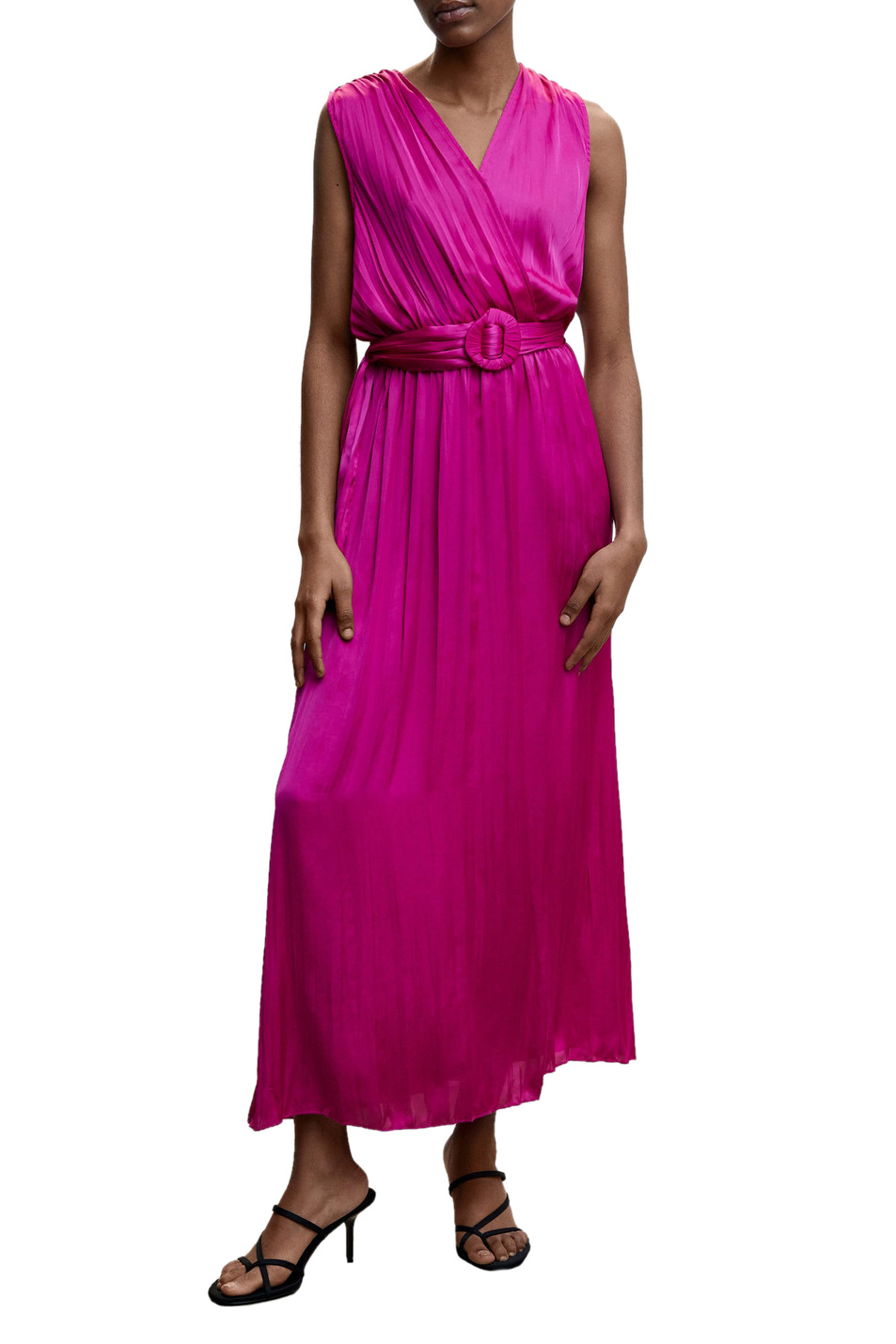 Платье плиссированное ROMINA|Основной цвет:Фуксия Женский Mango Платье плиссированное ROMINA (цвет ), артикул 47027142 | Фото 2
