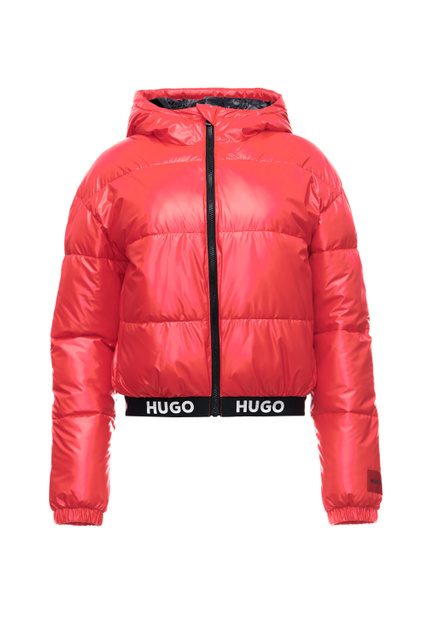 Стеганая куртка прямого кроя|Основной цвет:Красный|Артикул:50473934 | Фото 1