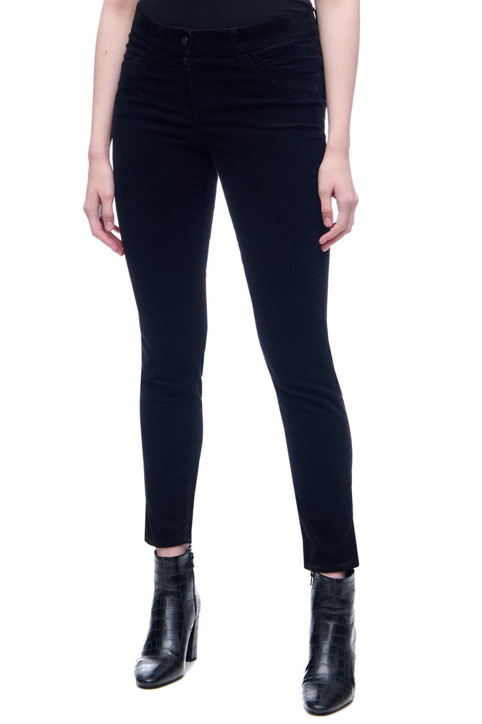 Gerry Weber Вельветовые брюки из смесового хлопка с добавлением лиоцелла (цвет ), артикул 522019-66801-Skinny Fit | Фото 4