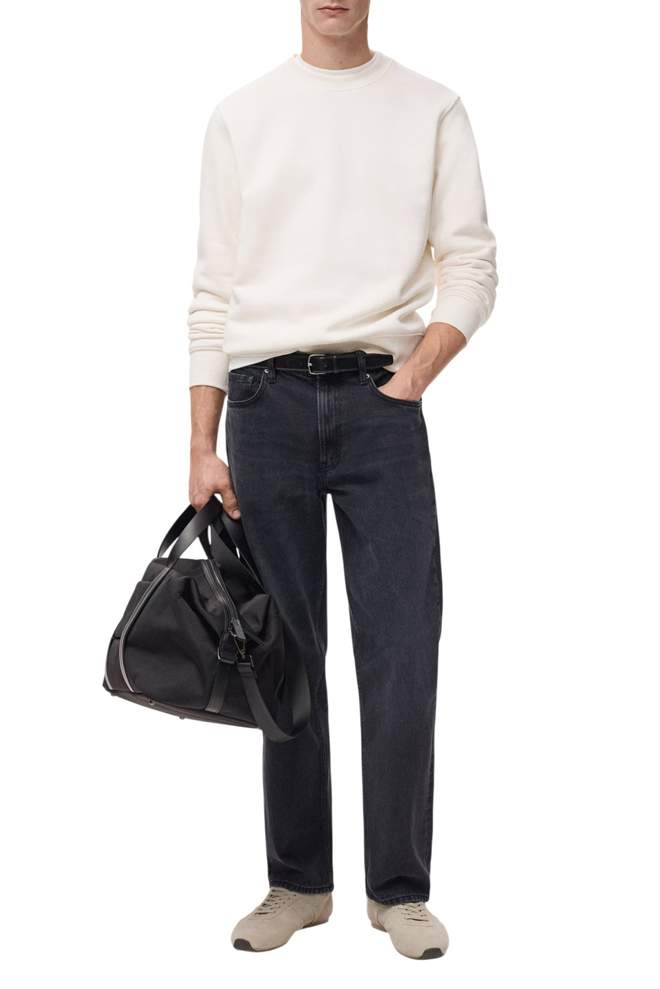 Мужской Mango Man Свитшот NOLA из смесового хлопка (цвет ), артикул 27021266 | Фото 2