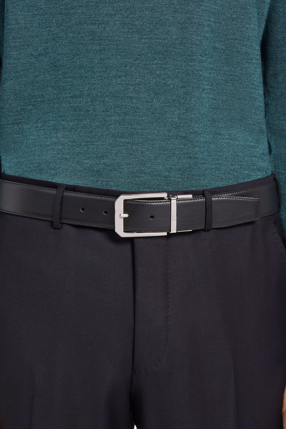 Мужской Zegna Ремень двусторонний из натуральной кожи (цвет ), артикул LHVIC-B011PZ-NTM | Фото 3