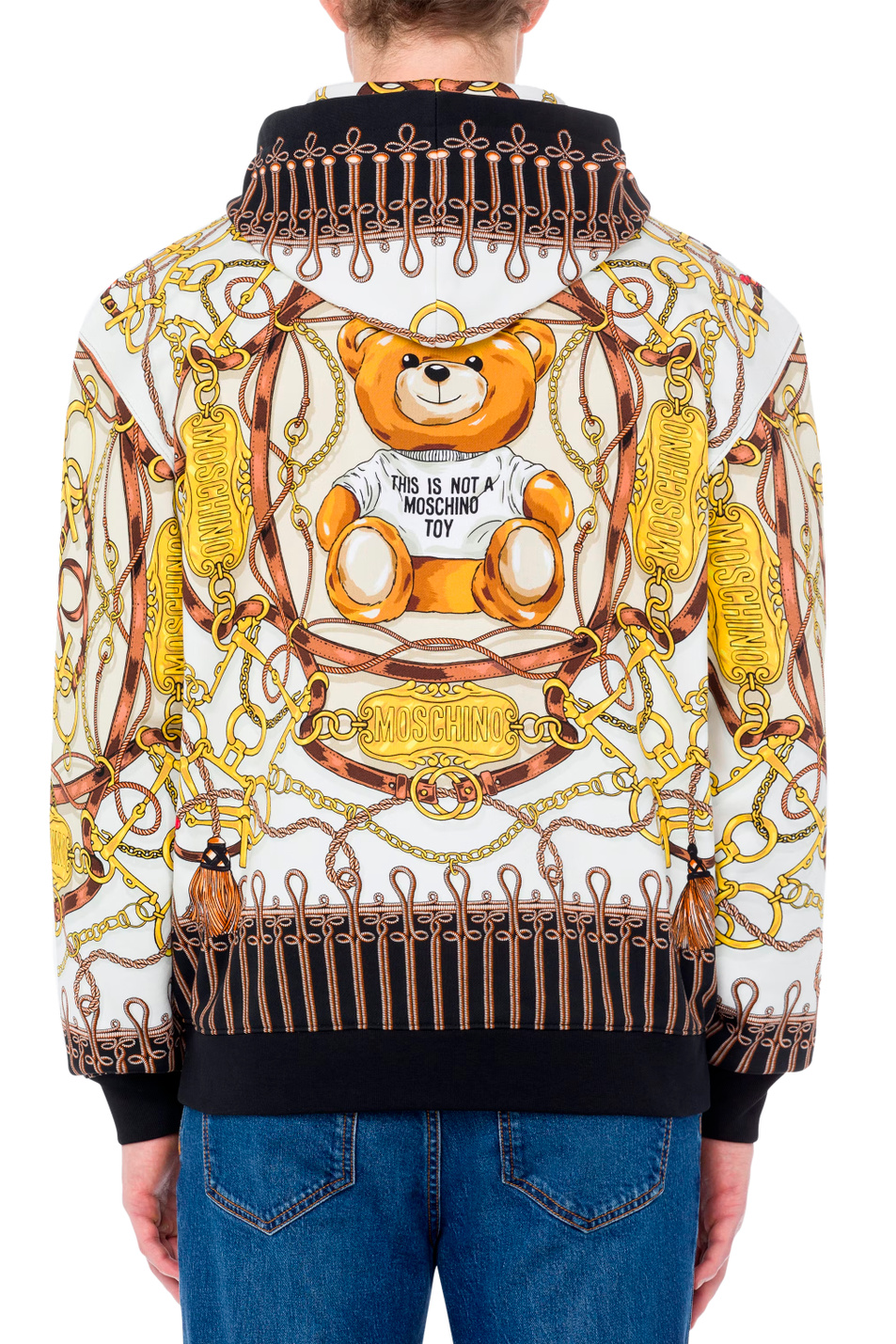 Мужской Moschino Толстовка на молнии с принтом Teddy Bear (цвет ), артикул A1712-5227 | Фото 3