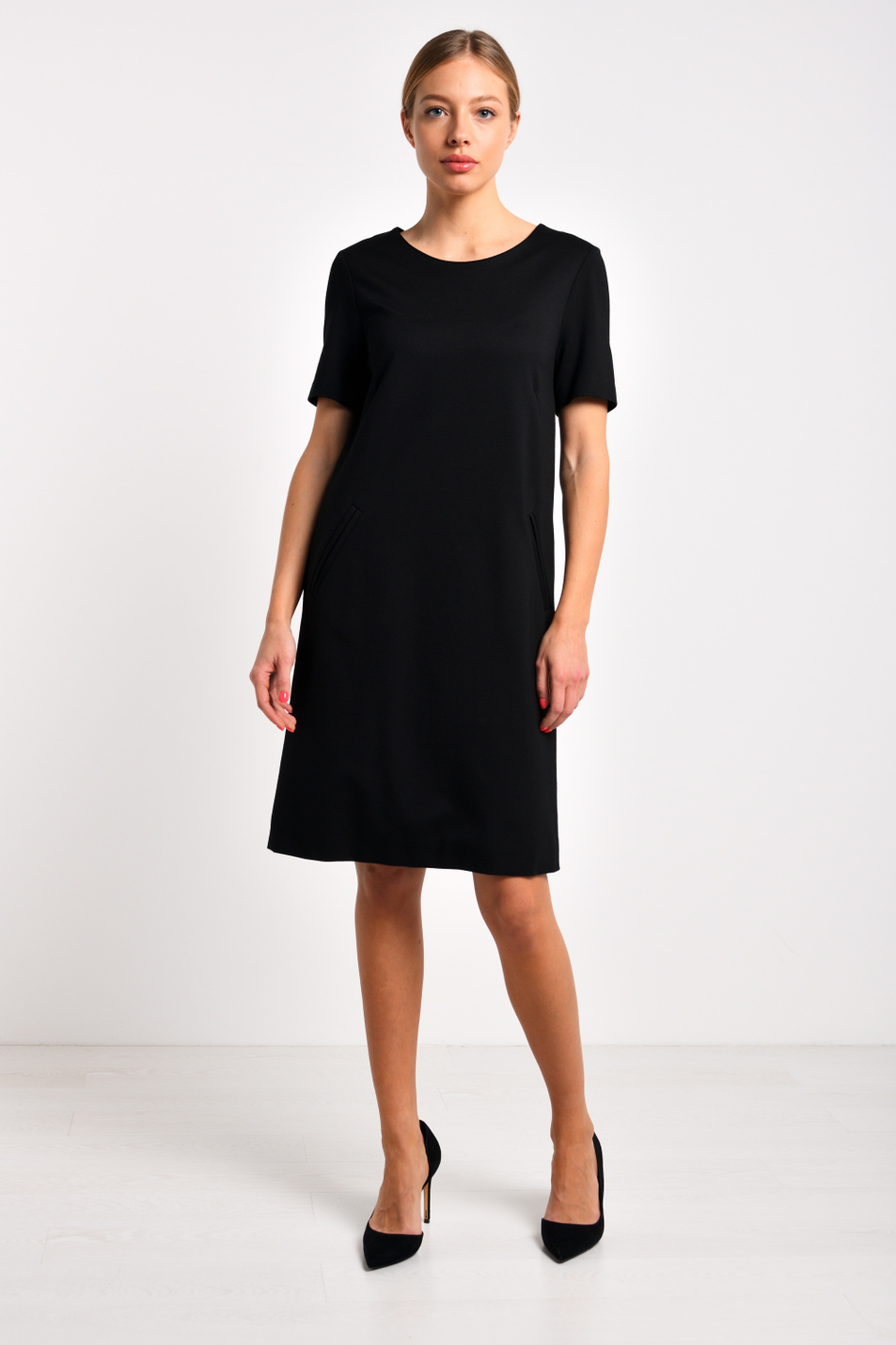 Платье|Основной цвет:Черный Женский Marc Cain Платье (цвет ), артикул +E 21.06 J24 | Фото 1