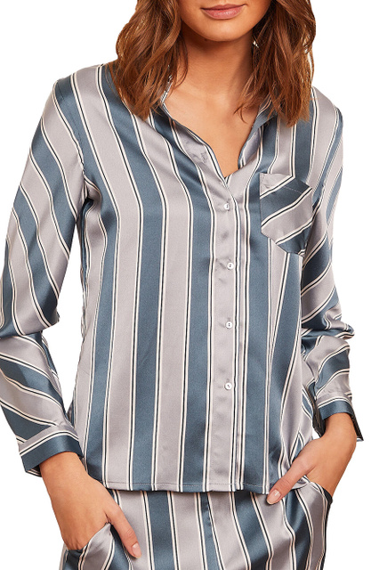 Пижамная рубашка OUZNA|Основной цвет:Синий|Артикул:6530787 | Фото 1