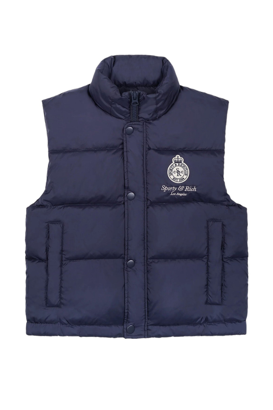 Женский Sporty & Rich Жилет стеганый Crown LA с принтом (цвет ), артикул JAAW2310NA | Фото 1