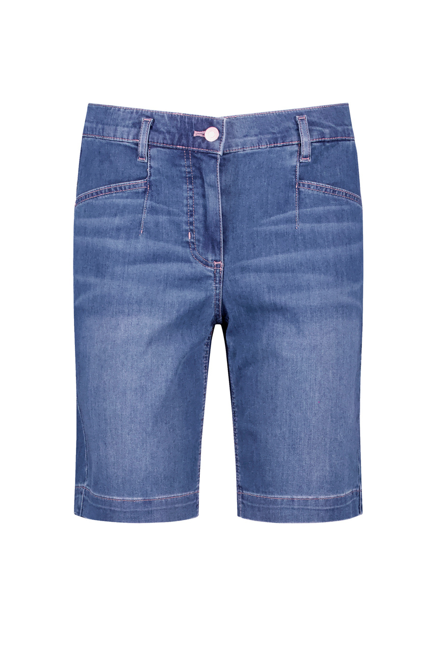 Шорты джинсовые|Основной цвет:Синий|Артикул:222105-66895-RELAXED FIT | Фото 1
