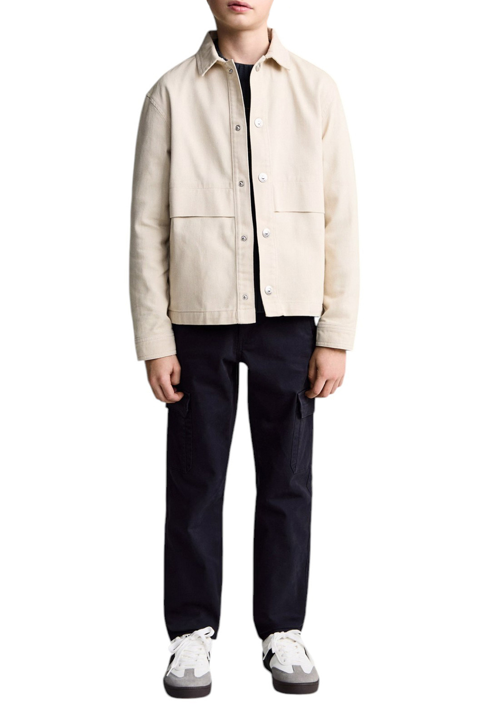 Мальчикам Mango Kids Брюки-карго CARGO из эластичного хлопка (цвет ), артикул 87043637 | Фото 3