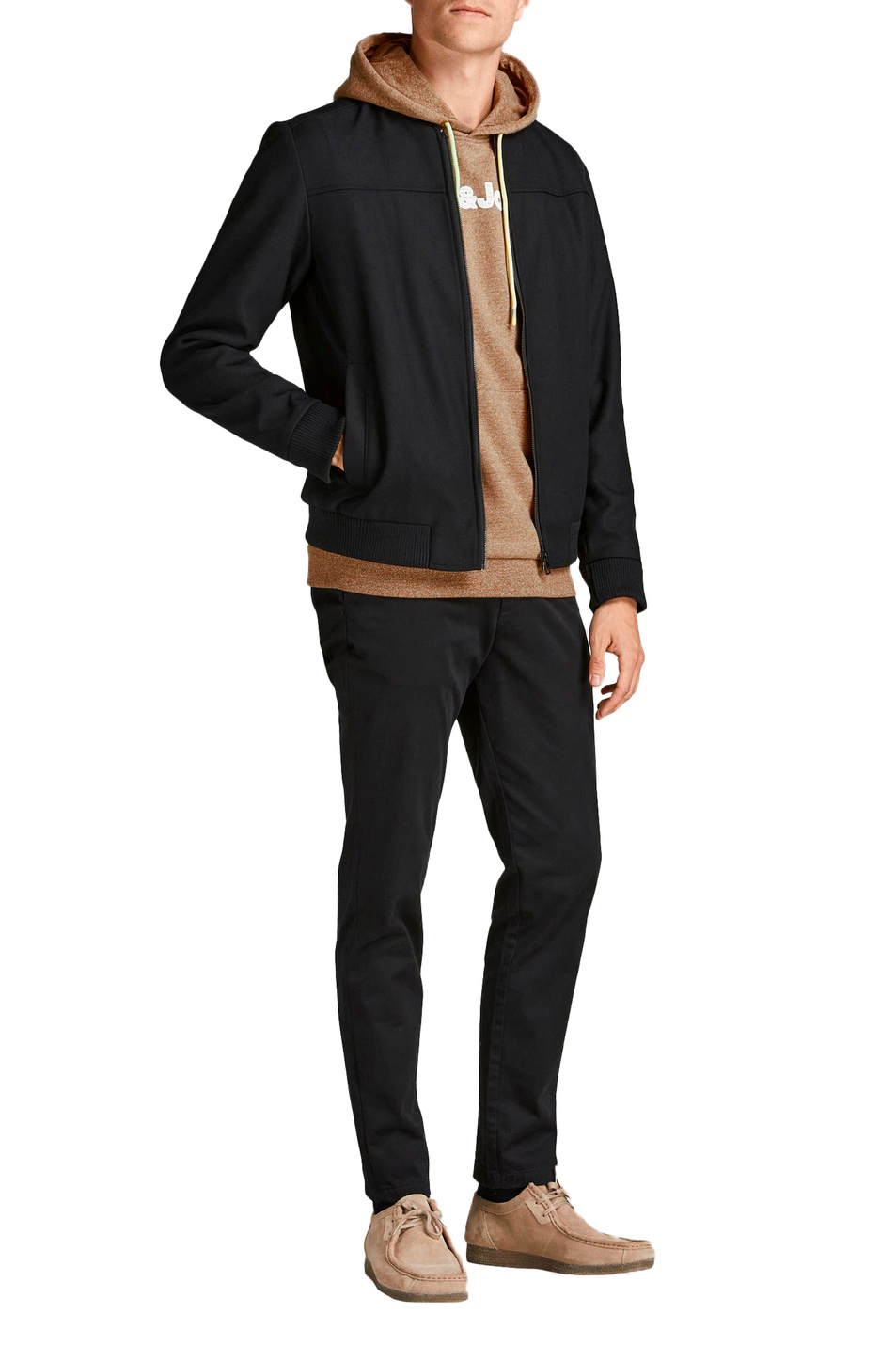 Мужской Jack & Jones Толстовка с карманом-кенгуру (цвет ), артикул 12193843 | Фото 2