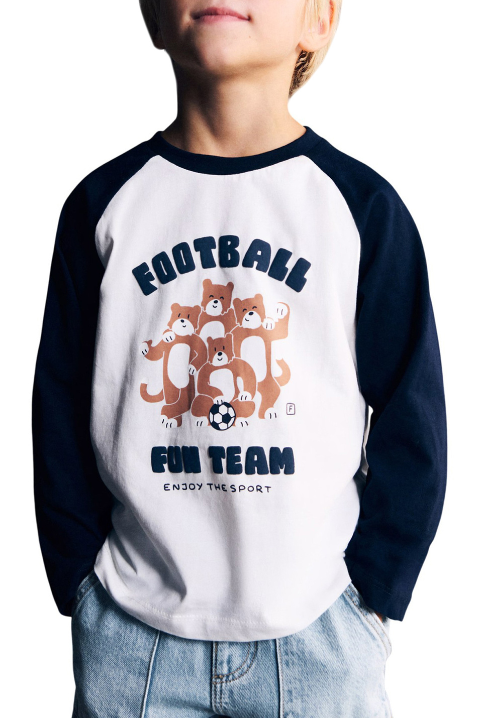 Мальчикам Mango Kids Лонгслив DTEAM с принтом (цвет ), артикул 27091260 | Фото 4