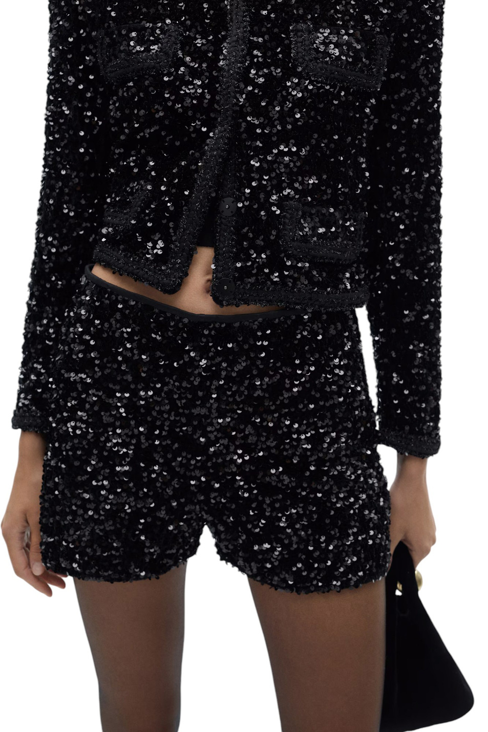 Шорты XTURNER|Основной цвет:Черный Женский Mango Шорты XTURNER (цвет ), артикул 77079064 | Фото 3