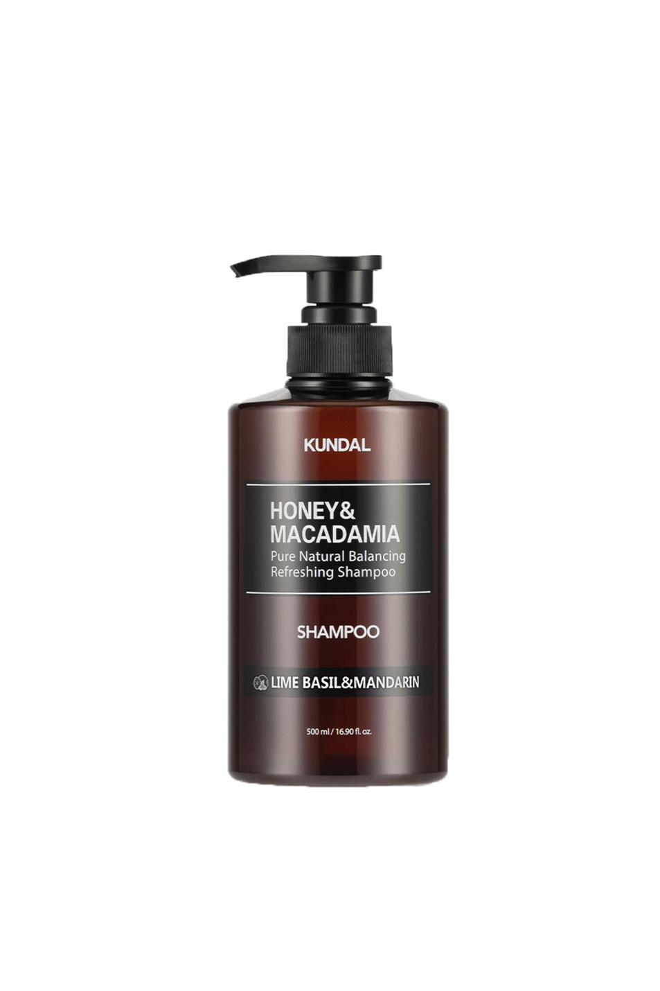 Не имеет пола KUNDAL Шампунь Honey & Macadamia Shampoo Lime Basil & Mandarin, 500 мл (цвет ), артикул K8809693259465 | Фото 1