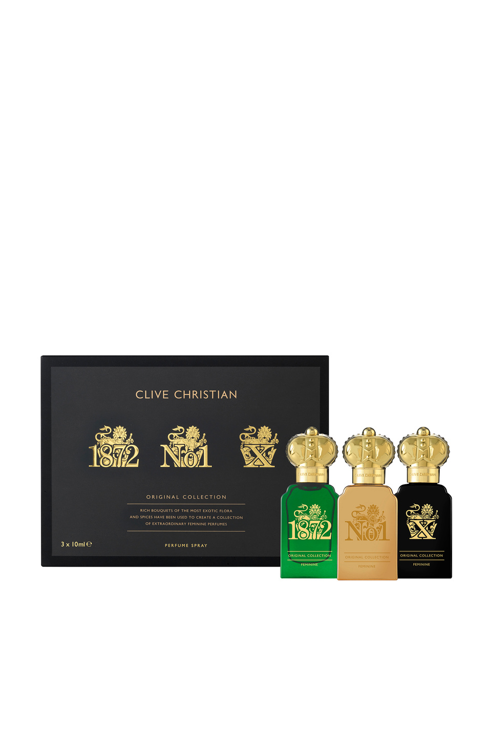 Unisex Clive Christian Набор духов Original Collection Feminine, 3 x 10 мл (цвет ), артикул CC-OCPT10LNF01 | Фото 2