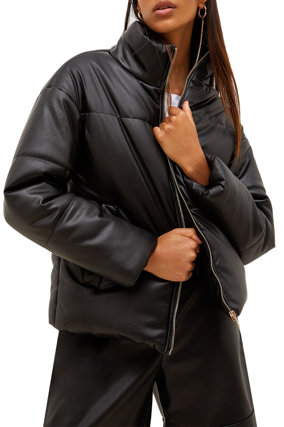 Женский Liu Jo Куртка из искусственной кожи на молнии (цвет ), артикул WF2175E0392 | Фото 3