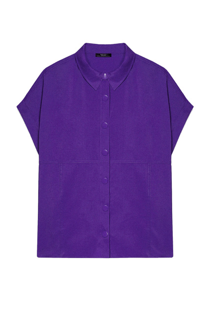 Рубашка с коротким рукавом|Основной цвет:Фиолетовый|Артикул:208632 | Фото 1