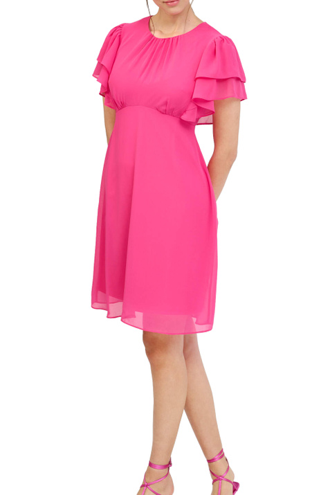 Orsay Однотонное шифоновое платье (Розовый цвет), артикул 470234 | Фото 2