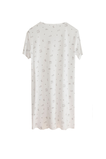 Сорочка ночная для беременных с принтом "Snoopy"|Основной цвет:Белый|Артикул:3634138 | Фото 2